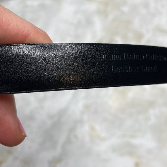 WCM leather belt with rattlesnake pattern - Picture 4 of 4